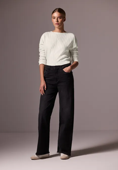 Shirt mit Strukturmuster soft beige