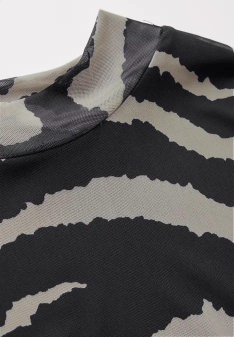 Gemustertes Shirt flint grey