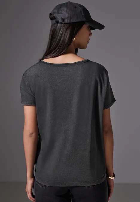 T-Shirt mit Print flint grey T-Shirt mit Print flint grey
