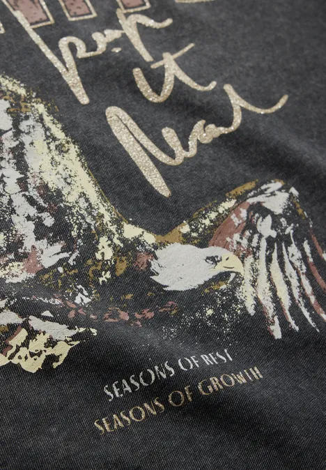 T-Shirt mit Print flint grey T-Shirt mit Print flint grey