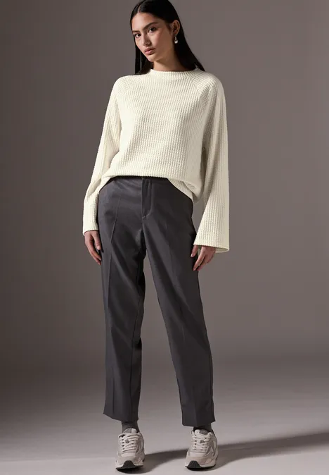 Shirt mit Vertikalstruktur soft beige