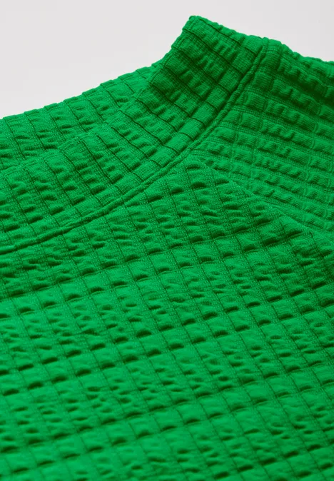 Shirt mit Vertikalstruktur vivid green