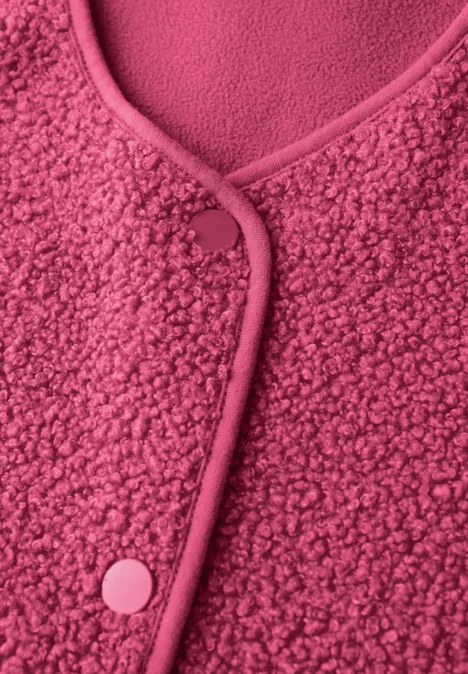 Wolloptik-Weste dark candy pink