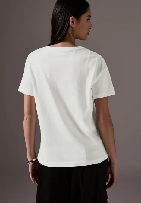 Shirt mit Wording Artwork off white