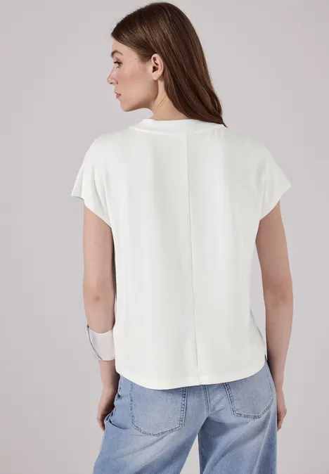 Kuscheliges T-Shirt off white