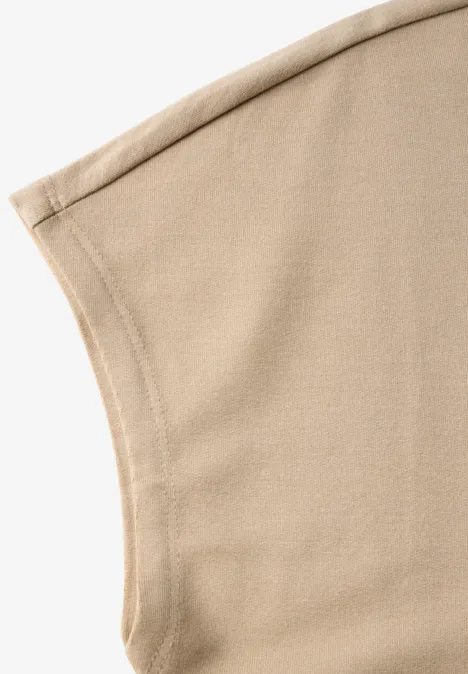 Kuscheliges T-Shirt clove beige