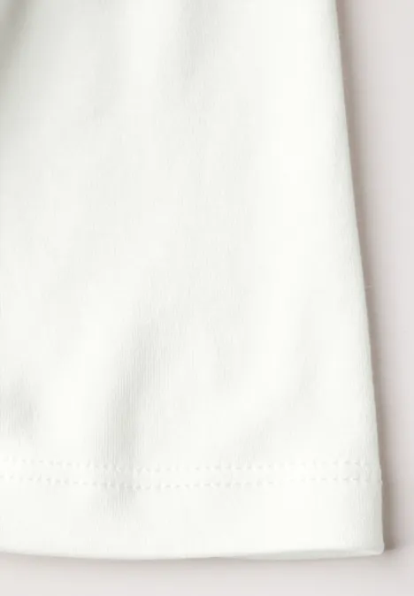 T-Shirt mit Rückenausschnitt off white