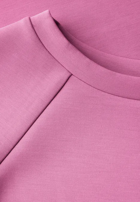 Raglan T-Shirt in Silk-Optik intense rose