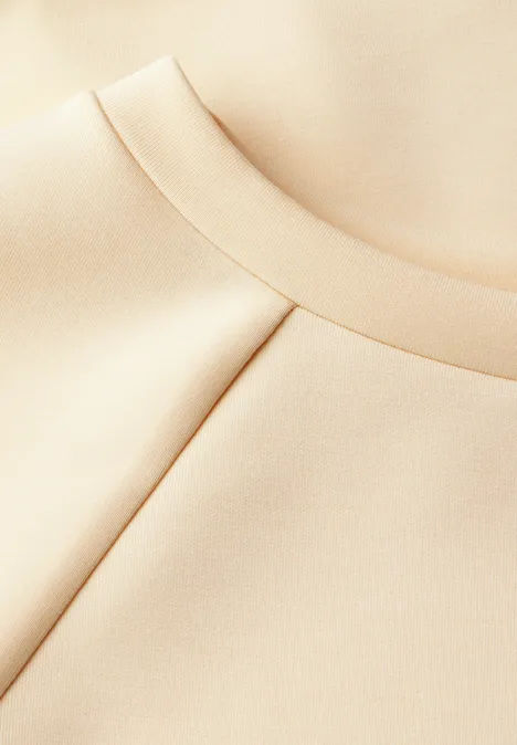 Raglan T-Shirt in Silk-Optik mellow vanilla