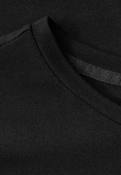 T-Shirt mit Print Black