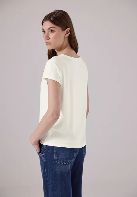 T-Shirt mit Print off white