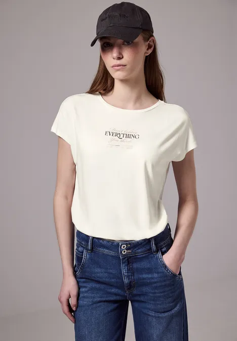 T-Shirt mit Print off white
