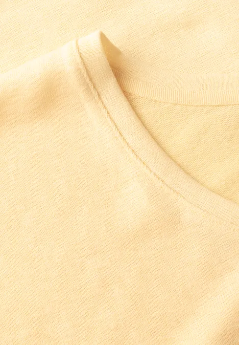 Leinen-Look Shirt blend yellow