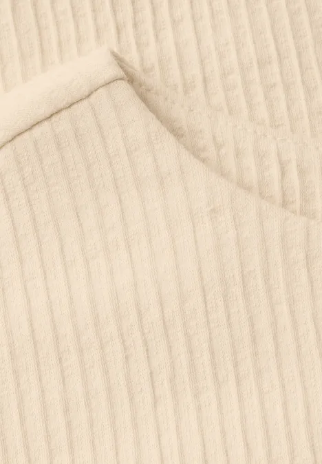 T-shirt à structure verticale mellow vanilla