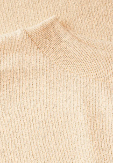 Strick-Look Shirt mellow vanilla