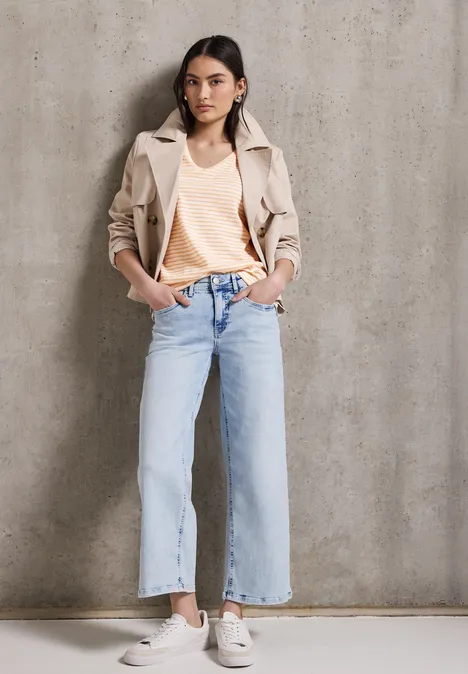 Gestreiftes Shirt sahara yellow