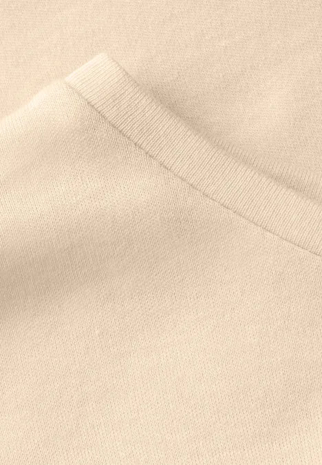 Softes T-Shirt mit Tunnelzug mellow vanilla