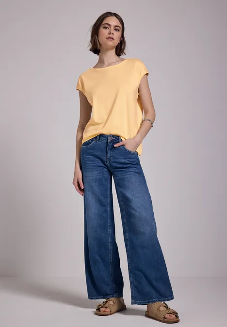 T-shirt en couleur unie blend yellow