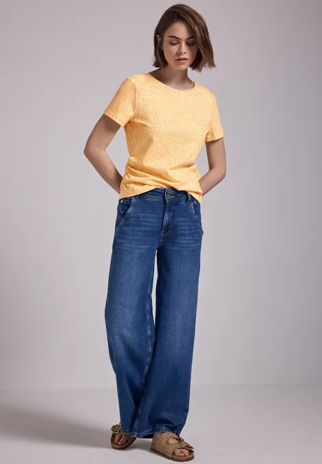 Shirt mit Rückenausschnitt blend yellow