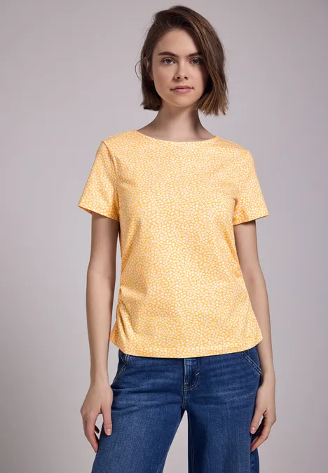 Shirt mit Rückenausschnitt blend yellow