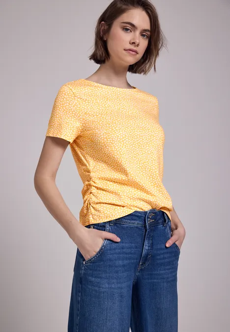 Shirt mit Rückenausschnitt blend yellow