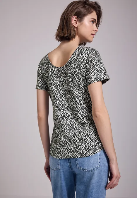Shirt mit Rückenausschnitt desert pine green