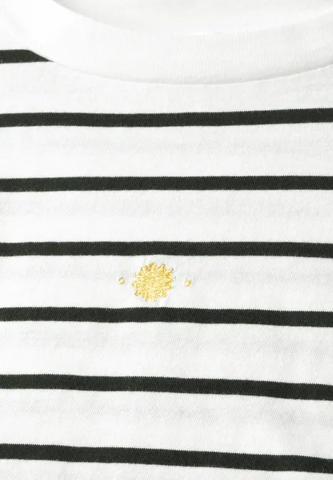 Gestreiftes Shirt off white