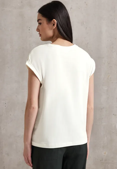 T-shirt avec détail imprimé off white