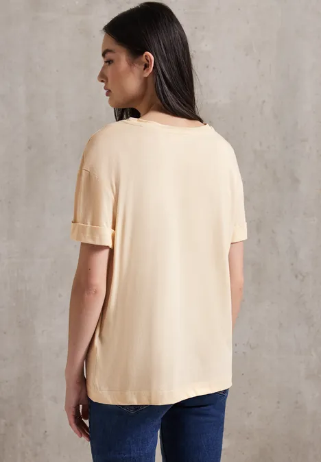 T-Shirt mit Wording mellow vanilla