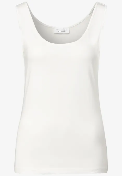 Basic Jersey-Top off white