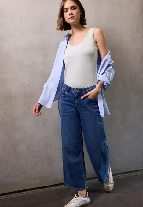 Basic Jersey-Top heather grey mel.