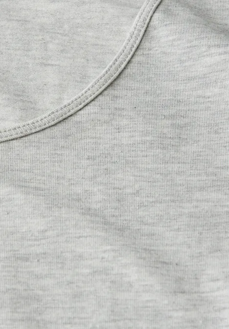 Basic Jersey-Top heather grey mel.