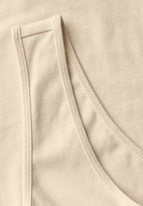 Débardeur basique en jersey velvet cream