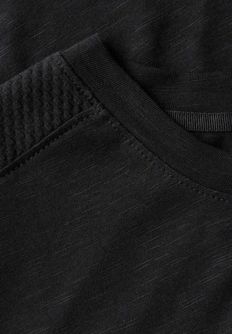 Shirt mit Schulterdetail Black