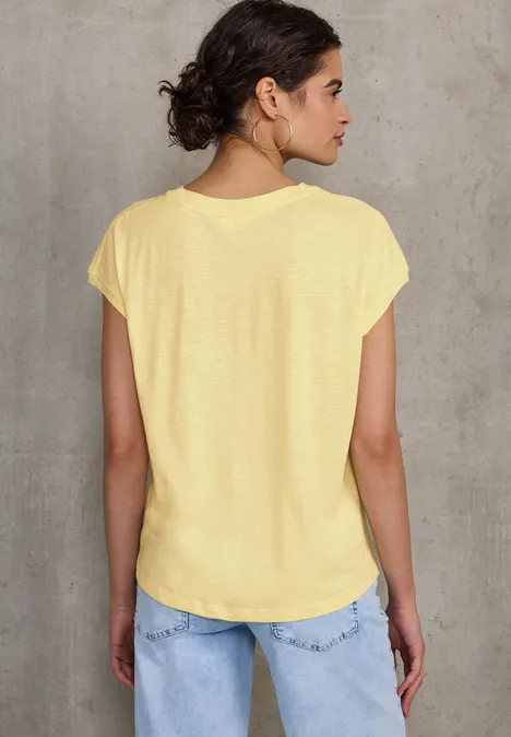 Shirt mit Schulterdetail blend yellow