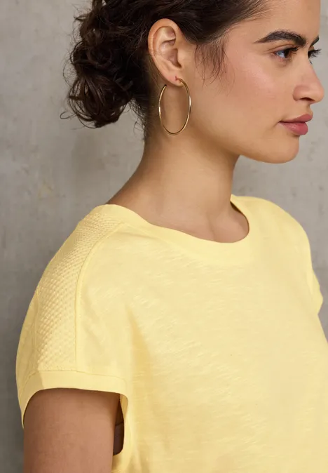 Shirt mit Schulterdetail blend yellow