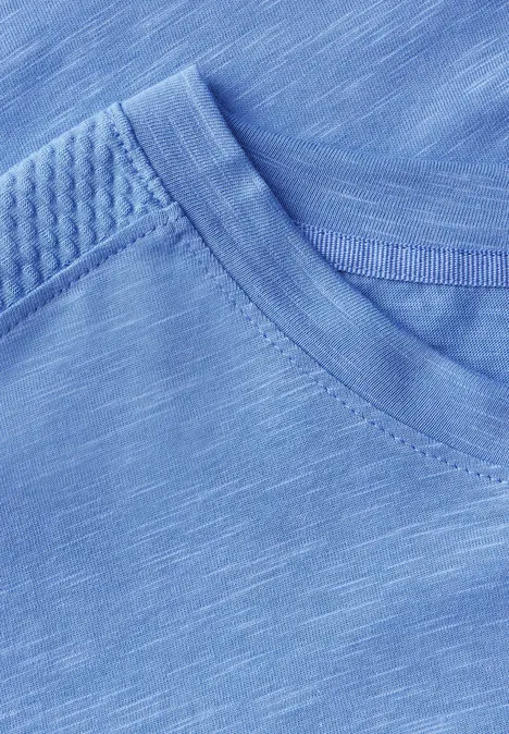 Shirt mit Schulterdetail sunset blue