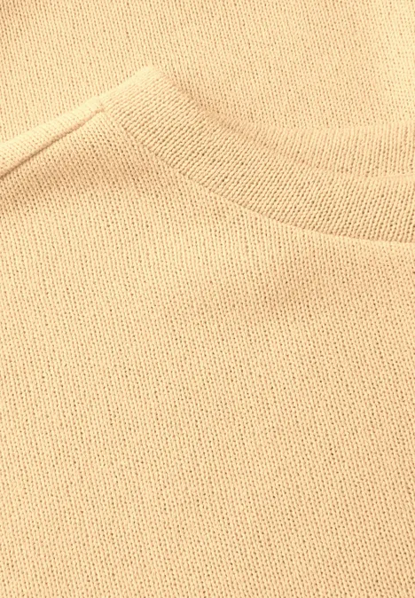 Strick-Look T-Shirt blend yellow
