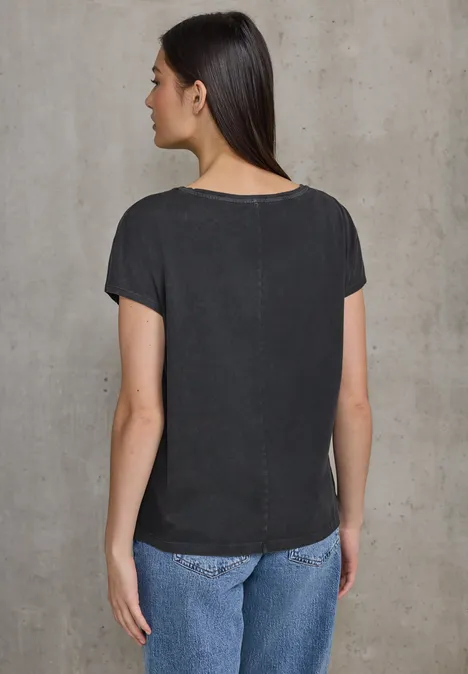 Shirt mit Schmucksteinen dusted grey