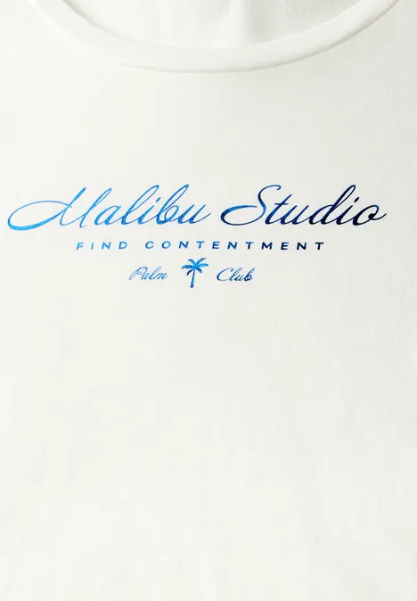 Shirt mit Folienwording off white