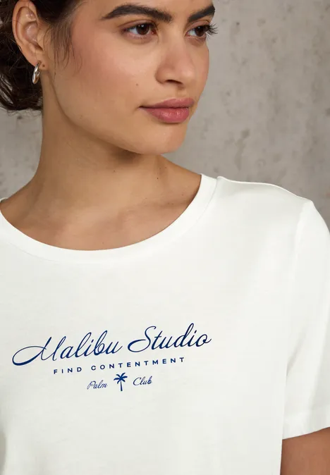 Shirt mit Folienwording off white