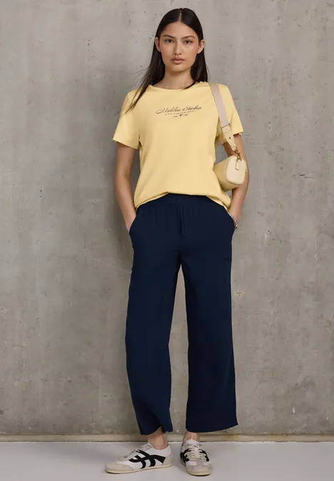 Shirt mit Folienwording blend yellow