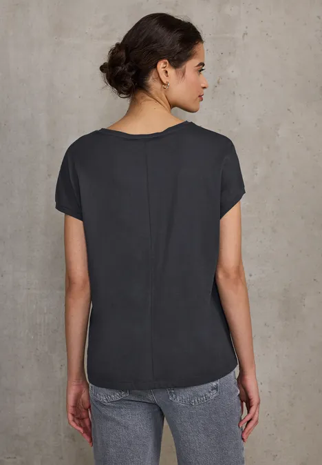 Shirt mit Nieten Artwork bristol grey