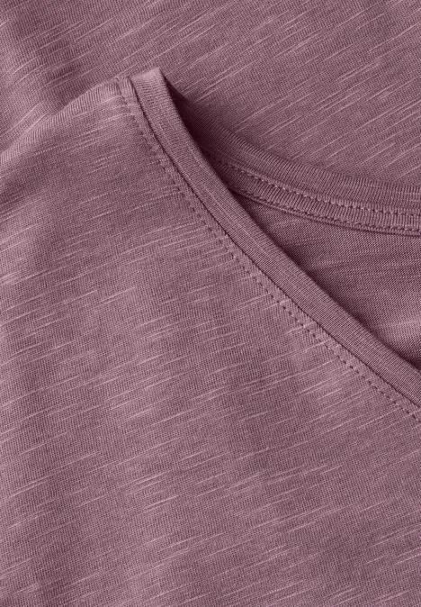 Basic V-Neck Shirt hazy rose