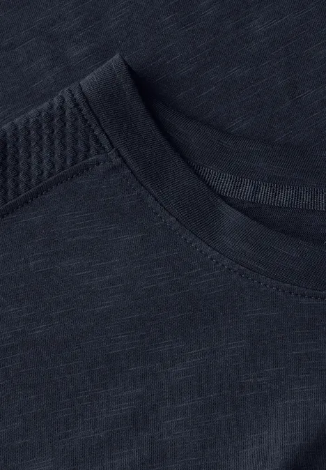 T-Shirt mit Schulterdetail deep blue