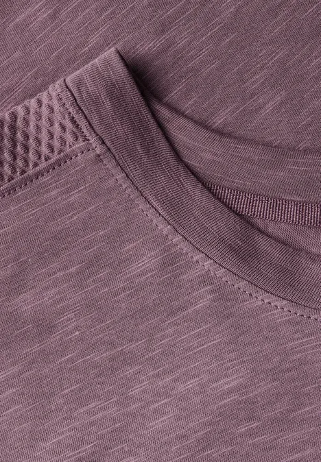 T-Shirt mit Schulterdetail hazy rose