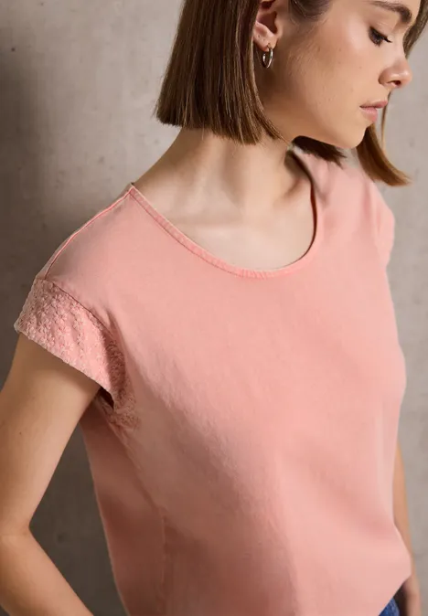 Shirt im Washed-Look dusty pink