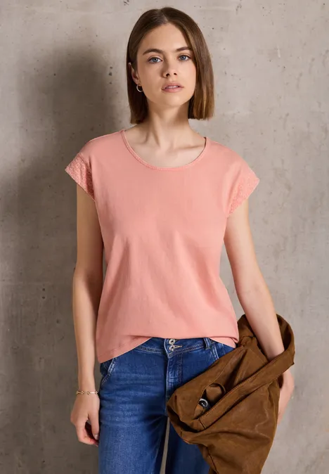 Shirt im Washed-Look dusty pink