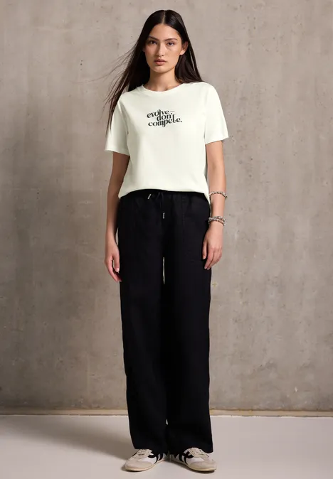 T-shirt basique avec imprimé off white