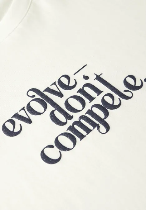 T-shirt basique avec imprimé off white